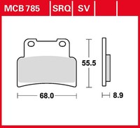 Trw Bremsbelag Sinter Racing (FüR: Aprilia Sl 750 Shiver Abs Ra 08-16 Vorne )