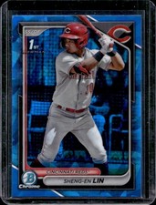 2024 Bowman Chrome Sapphire Sheng-En Lin Prospects #BCP-155 Reds