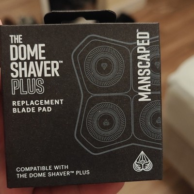 MANSCAPED The Dome Shaver Plus Replacement Blade Pad, 1 Head, Black