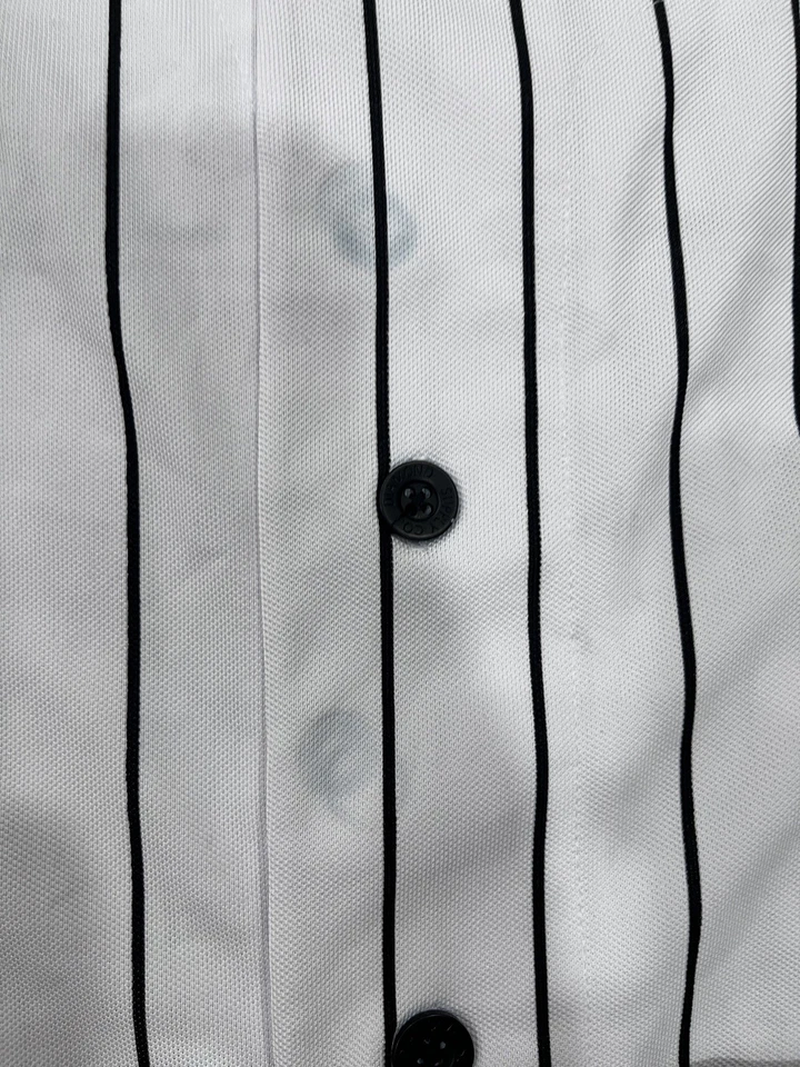 Camiseta de béisbol Diamond Supply a rayas blanca y negra talla M mediana  Foto 4 de 4