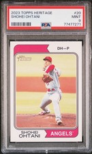 2023 Topps Heritage 🔥SHOHEI OHTANI🔥 1974 Topps #20 PSA 9 🌟 Mint