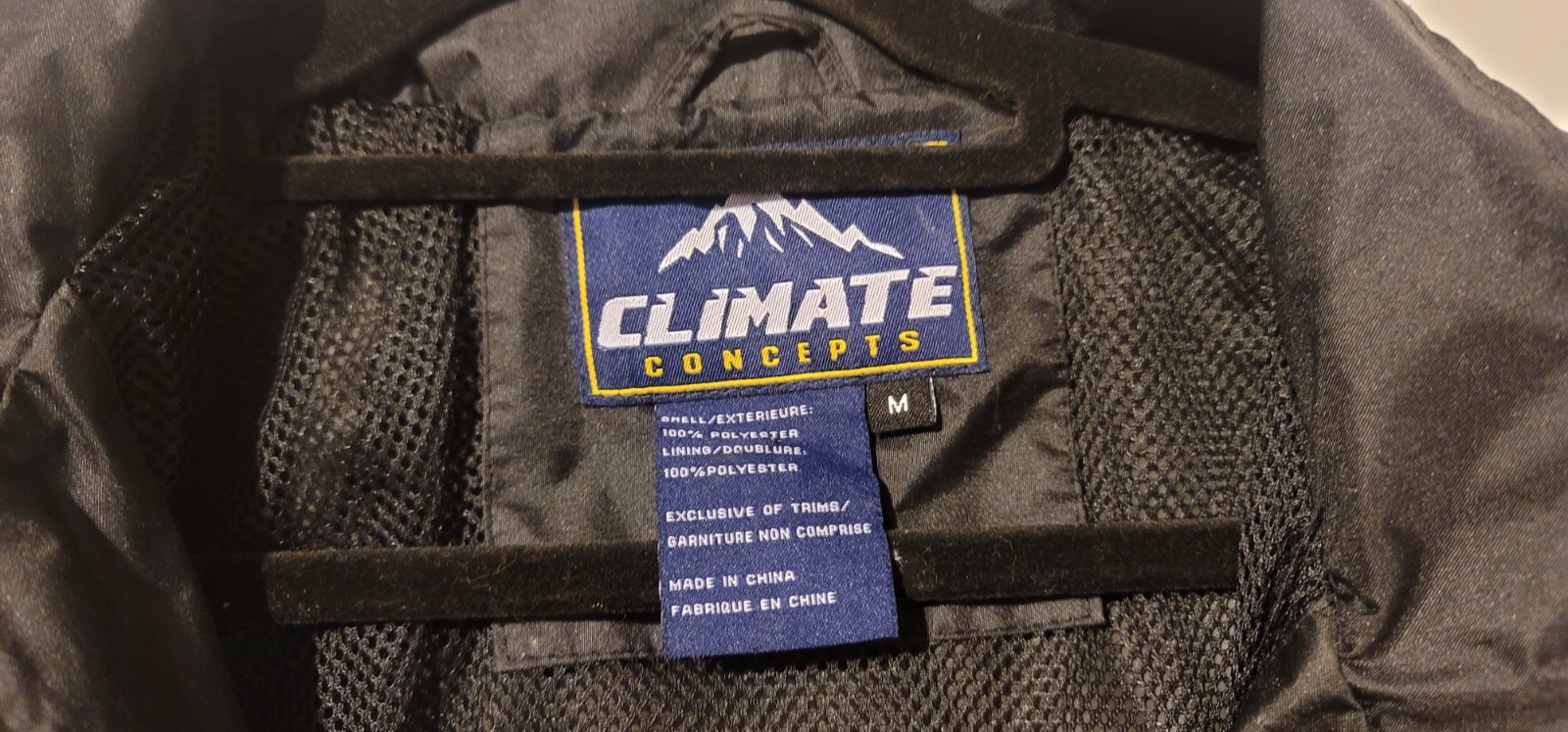 Climate concepts shell jacket Medium Black/ Black… - image 4