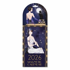 Claire Coxon Art Deco Magnetic Calendar 2026 - Art - Week To View