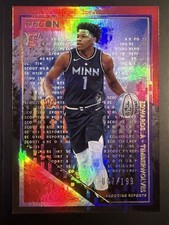 2020-21 Panini Recon Scouting Reports Anthony Edwards Red /199 RC #3 Wolves