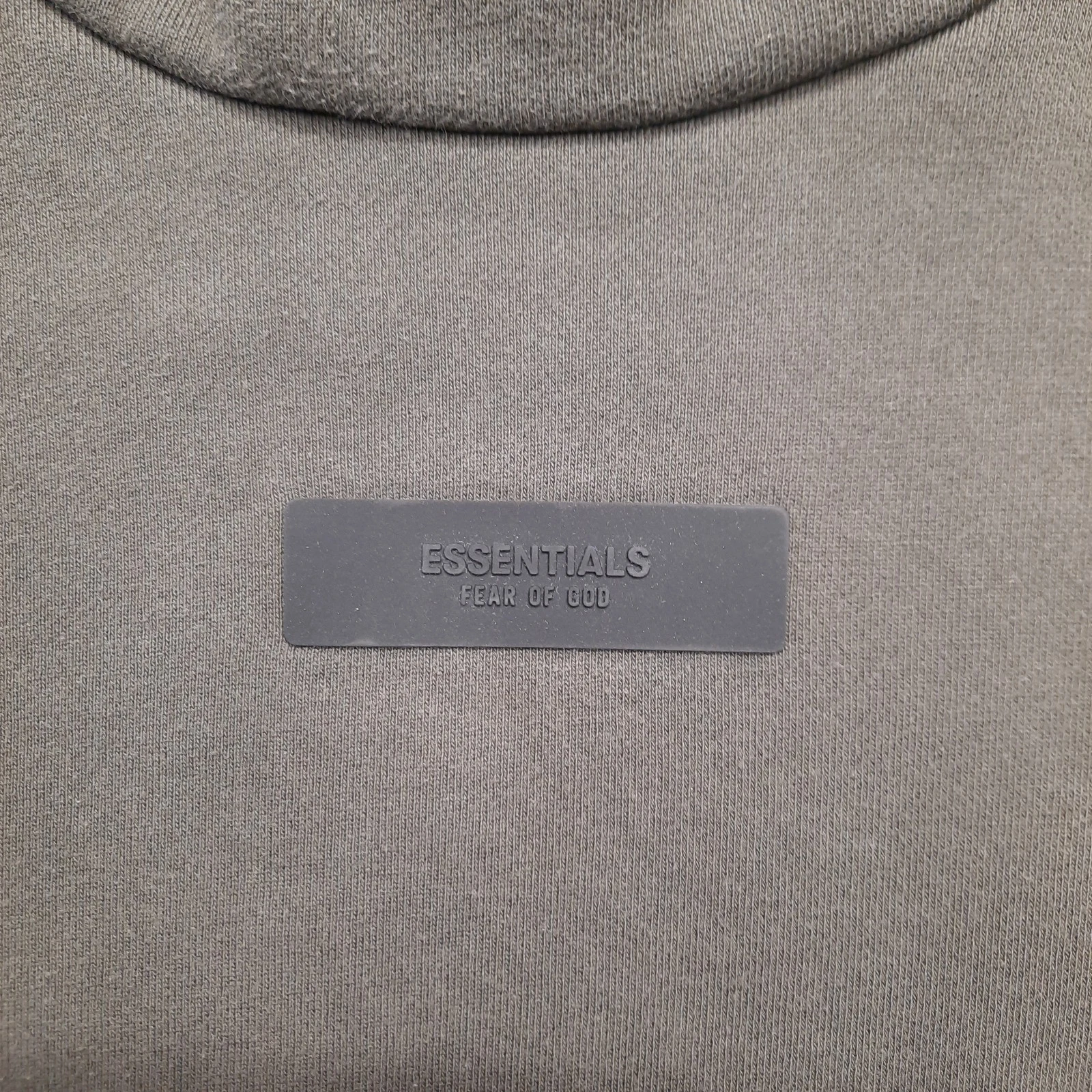 Essentials Fear Of God Felpa con Cappuccio Oversize Uomo Taglia Media Marrone Nero Cropped