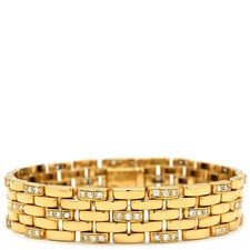Bracelet Cartier Mailon PANTHERE 18K or jaune diamant or jaune x wh
