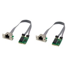 2X PCIE Card M.2 A E to RTL8111F Gigabit Ethernet Card Single Port RJ452308