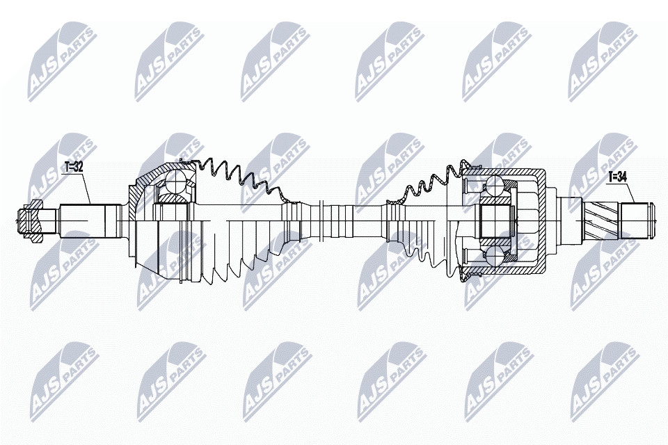NTY OE NPW-NS-132 Drive Shaft