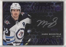 2020-21 SPx UD Black Obsidian Scripts Purple /25 Mark Scheifele #OS-SC Auto 0zu