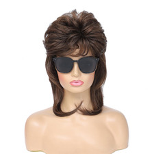 Mullet Wigs for Women,Joe Dirt,Emo Wig,80S 90S Costumes Fancy Party Accessory Co