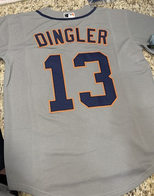 #ad Dillon Dingler Detroit Tigers Away Gray Jersey ALL STITCHED New $79.00
