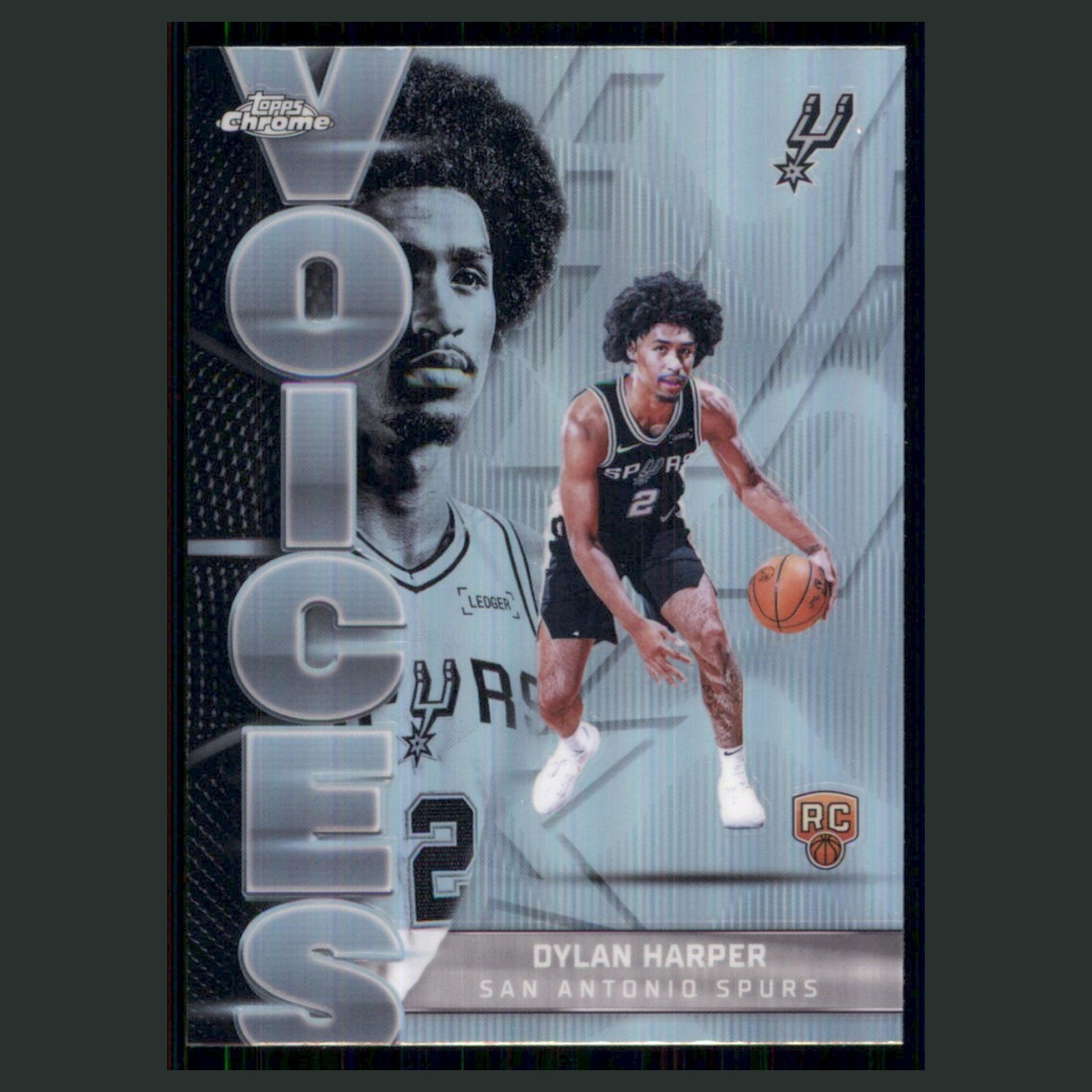 Dylan Harper Rookie #VS-7 2025-26 Topps Chrome Voices Refractor Spurs Basketball