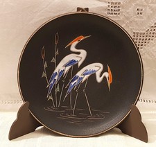 Wandteller Ruscha 717, Entwurf Adele Bolz 1958/Reiher-Motiv/Ø 18,5 cm, 50er-60er