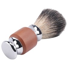 1Pcs Pure Hair Beard Brush Men's Shaving Brush with Wooden Handle2876