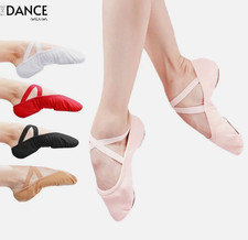CANVAS Split Sole | Dance Ballet Shoes | Girls Kids Children Adults Sizes