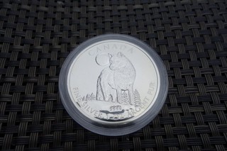Kanada 5 Dollar Wild Life Serie Wolf 2011 1 OZ Feinsilber Münze