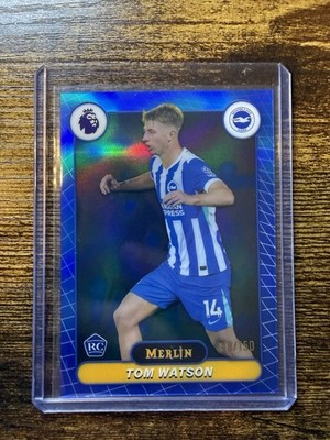 Tom Watson Topps 2025-26 Merlin Premier League /150 Blue Refractor RC Brighton