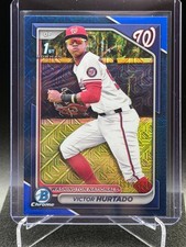 Victor Hurtado 2024 Bowman Chrome Mega Blue Refractor #114/150 (1st) - Nationals