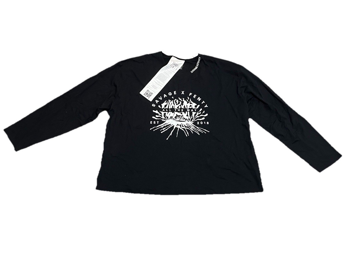 Savage x Fenty Women's black long sleeve 3X