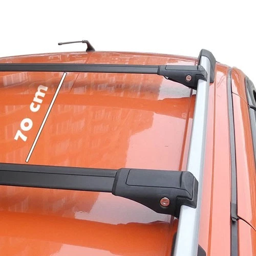 Barras transversales negras para portaequipajes Mitsubishi Montero Sport 1996-2008 Foto 3 de 4