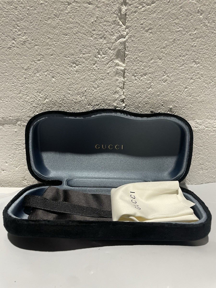 Gucci Black Case with Blue Interior Gucci Black Bifold Short Wallet with Blue Interior – Gavriel.us main image 3