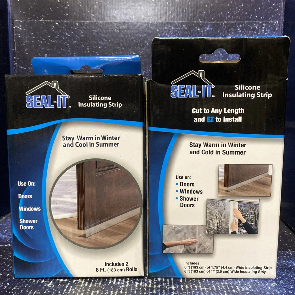 Lot of 2 - Silicone Insulating Strip 2 rolls of 6' tape - Door Window Insulation - Image 3 of 4