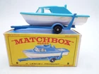 VINTAGE MATCHBOX LESNEY No.9d BOAT & TRAILER IN ORIGINAL BOX 1966