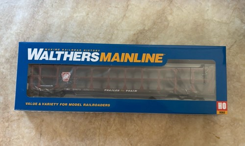 Coche plano escala HO Walthers Mainline 910-8213 89' con estante automático abierto de tres niveles Penn | Zustand: New