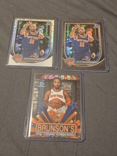  2025-26 Bowman Jalen Brunson 3 card Lot - Reptilian, Mega Mojo, Refractor Ins.