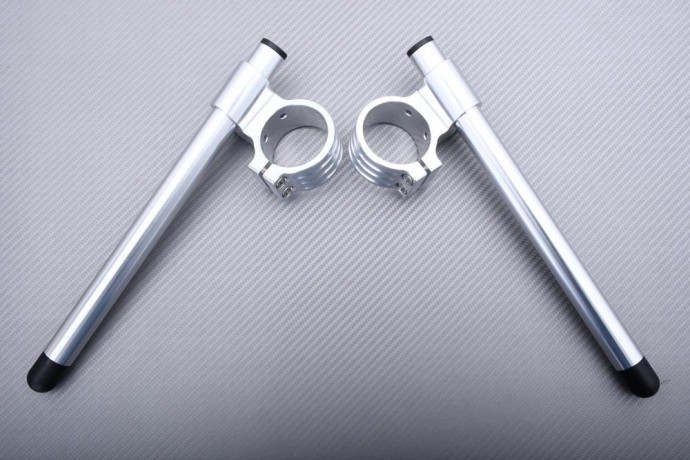 Guidon bracelet 50mm réhaussé alu pour soulager les poignets sur Daytona 675