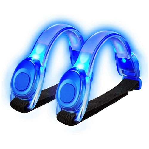Lot De 2 Brassards LED Rechargeables USB – 3 Modes D'éclairage, Réglables, Pour Running Et Vélo