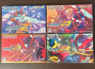 Megaman Rockman Zero 1 2 3 4 Set Nintendo GameBoy Advance GBA Japan Games CAPCOM