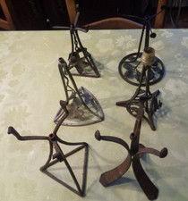 lot de 6 pieds de lampe fer forgé art deco