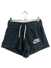 NIKE pantaloncino sportivo donna grigio XS cotone poliestere tempo libero