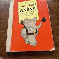THE STORY OF BABAR 1934 2ND EDITION ENGLISH H/BK. JEAN DE BRUNHOFF. METHUEN &CO
