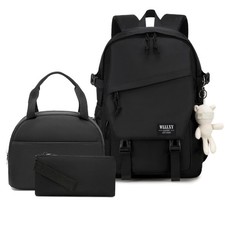 Caoroky knight College Laptop Backpack for Men Women 3 PCS Set Bookbag School...