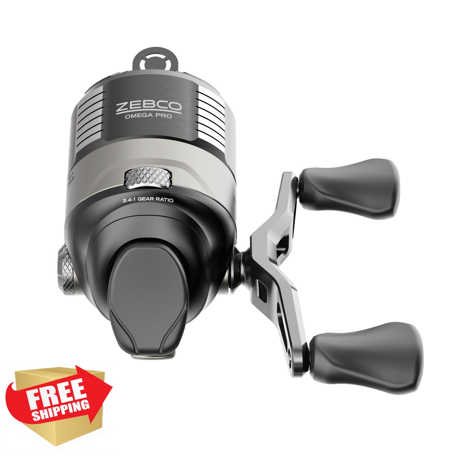 Zebco Omega Pro Spincast Fishing Reel Black Ceramic Pins