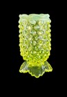 Limited Fenton For Levay  Topaz Opalescent Hobnail Toothpick Holder *2 Nicks — photo 1
