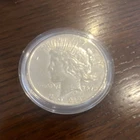 1922 Peace Silver Dollar $1 Coin Uncertified in Protective Case Collectible