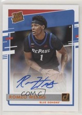 2021-22 Chronicles Draft Picks Donruss Rated Rookie Orange Romeo Weems Auto n1u