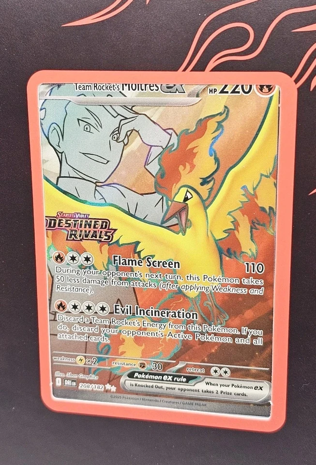 Pokemon Team Rocket's Moltres 超高级收藏邮票卡套装 — 第 3/4 张图片
