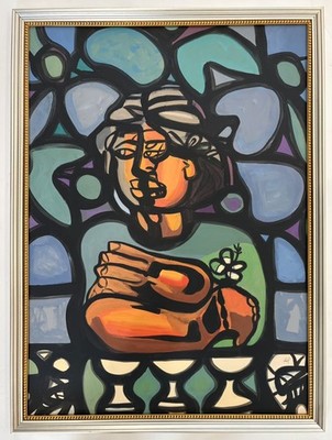 Amelia Pelaez 1896-1968. Watercolor/Mixed Media on Heavy Paper with Certificate 