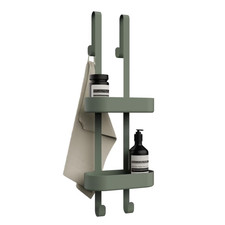 Bamodi Shower Caddy - Plastic - 2 Tier - Height Adjustable Door Shower Caddy