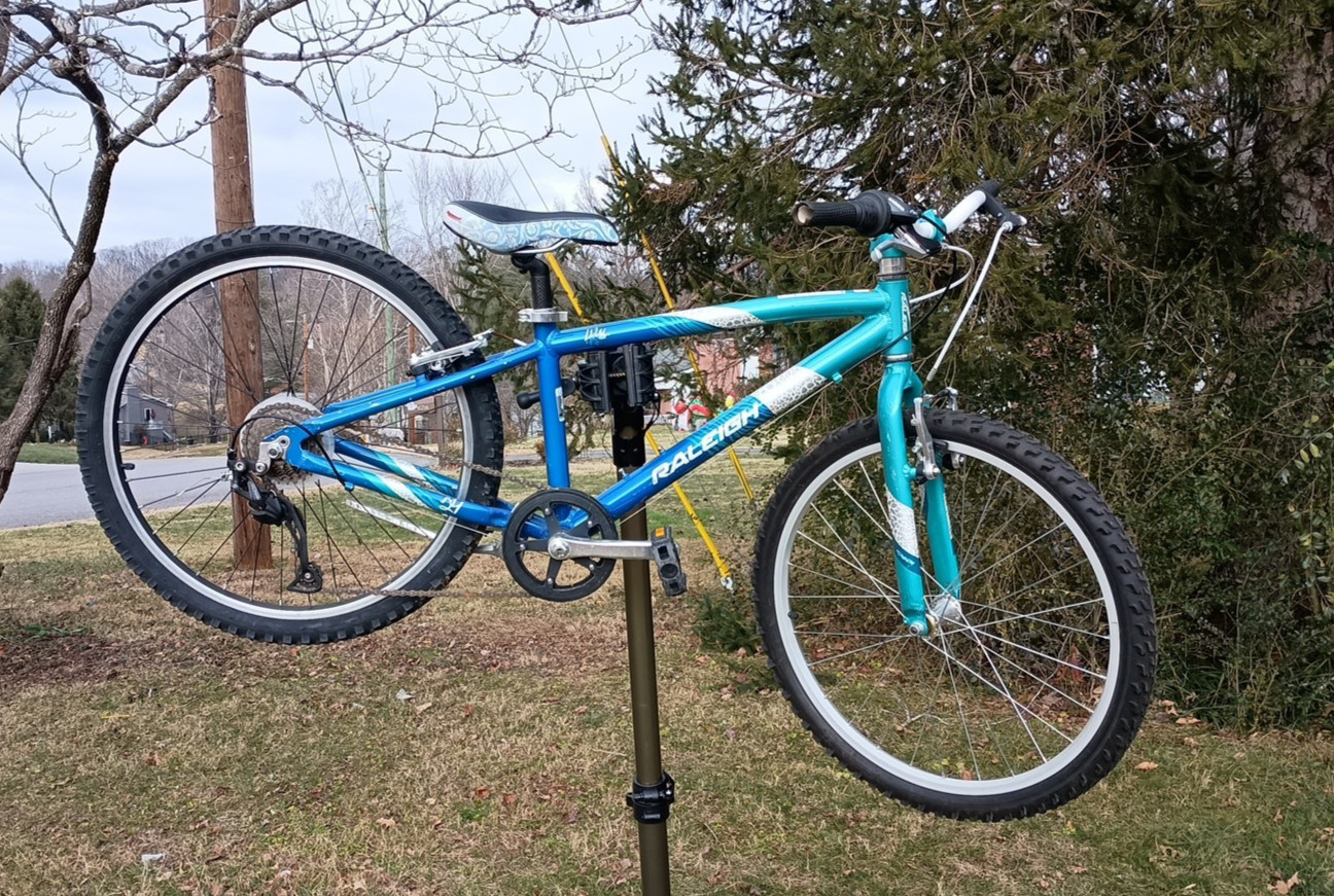 RALEIGH LILY Kids Mountain Bike, 13 in Frame, Aluminum, 24 i
