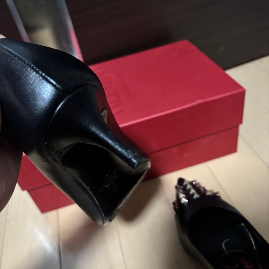Valentino Garavani Pumps Heel Studded Leather Black EU35/US5 116187c thumbnail 18