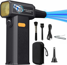 Electric Air Duster 150000RPM - Cordless Compressed Air Duster with Stepless Adj