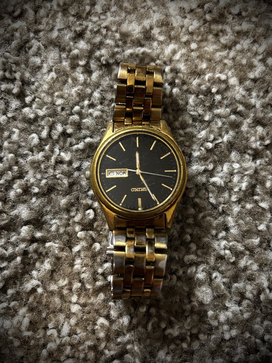 SEIKO ゼンマイ時計 Vintage Seiko 7N43-9048 Gold-Tone Men's Quartz Watch | eBay