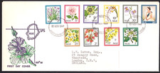 NIUE 1969 Flowers definitives set on FDC...................................D5553