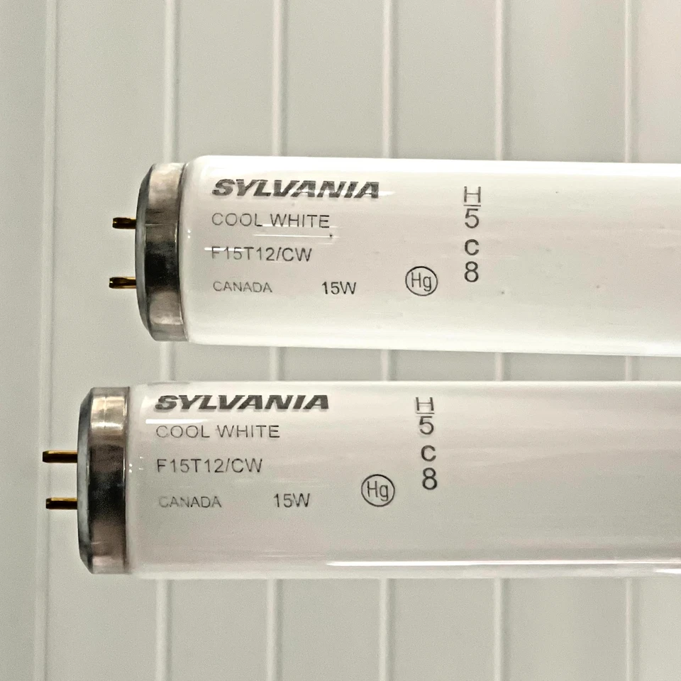 2 of Sylvania F15T12/CW 15W T12 Cool White 18" Fluorescent Tube Light Bulb 21532 - Image 2 of 2
