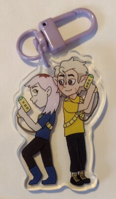 Hunter and Amity The Owl House 2 inch Acrylic Charm 